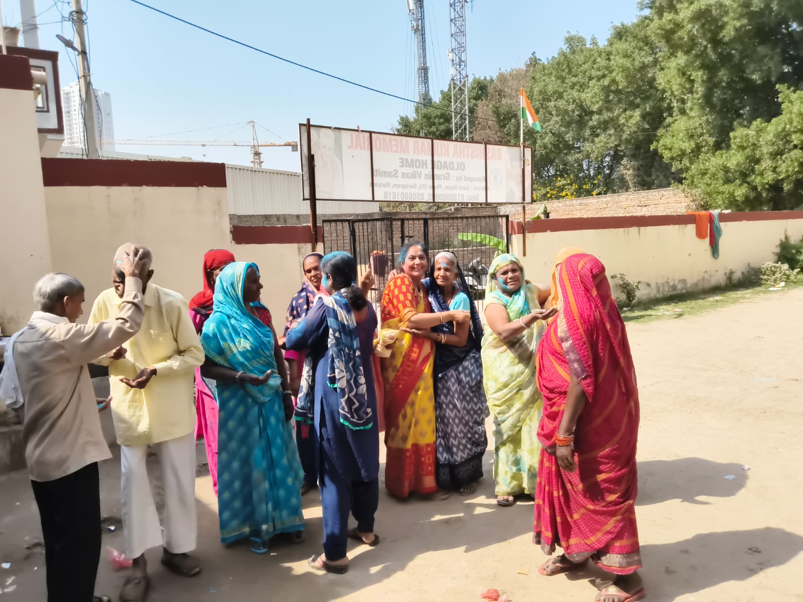 Holi Celebration at Old Age Home