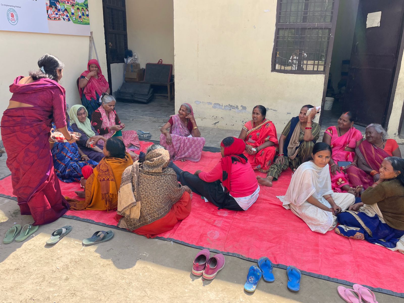 Holi Celebration at Old Age Home