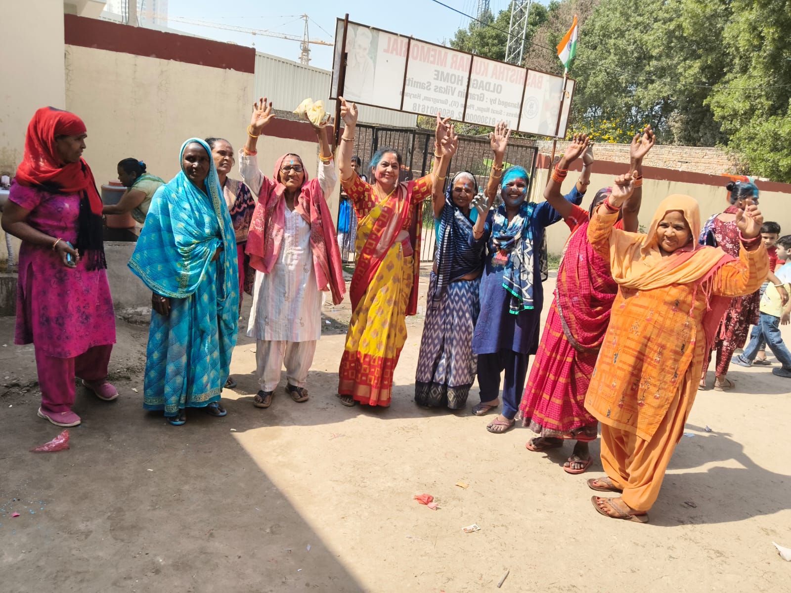 Holi Celebration at Old Age Home