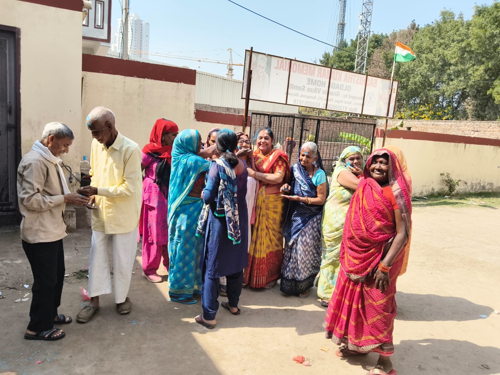 Holi Celebration at Old Age Home
