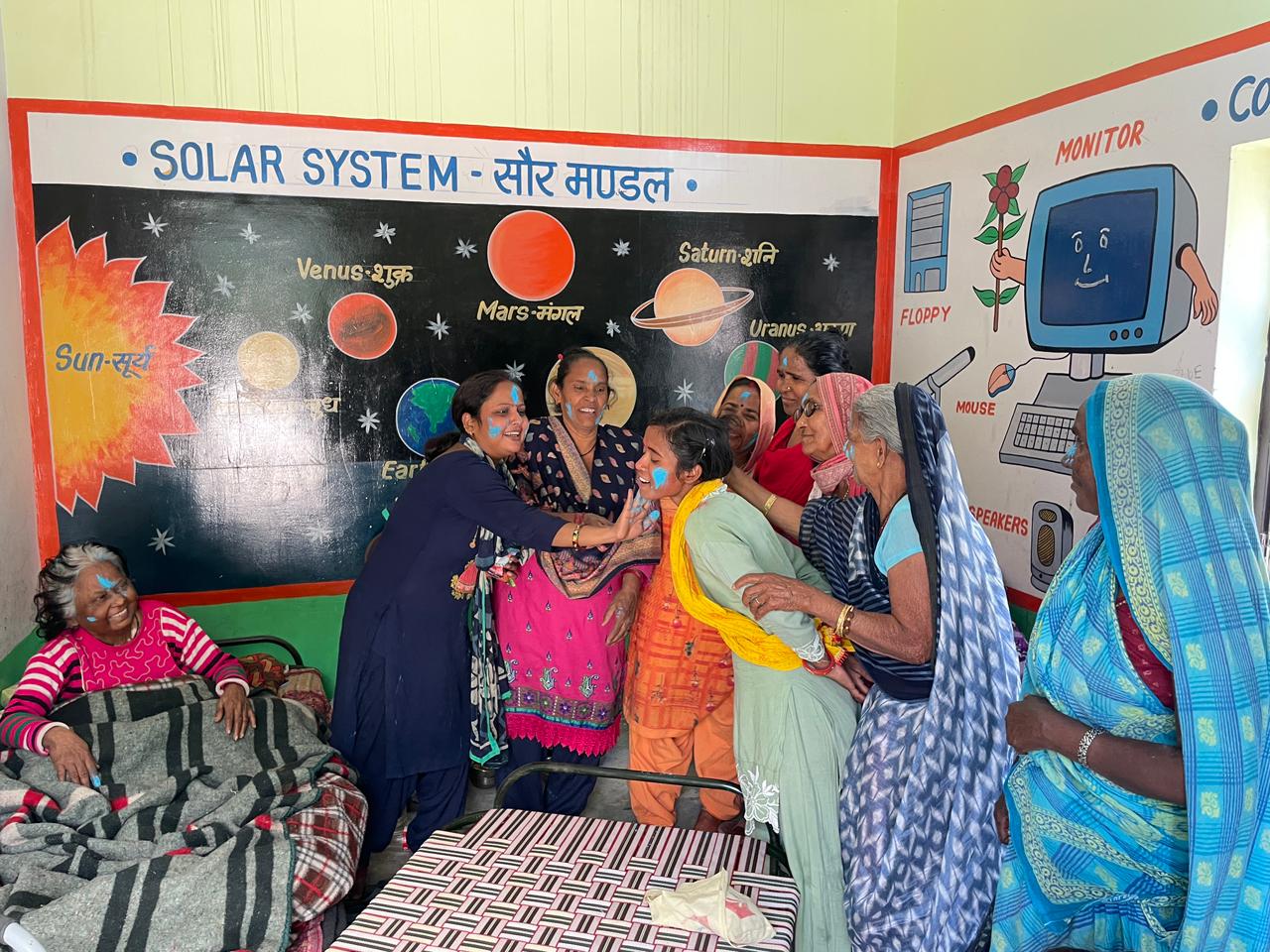 Holi Celebration at Old Age Home